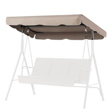 Porch Swing Canopy Replacement Patio Swing Cover, Beige 66" X 45"