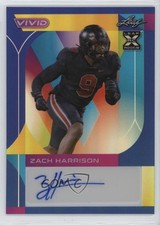2023 Leaf Vivid Navy Blue Prismatic 2/7 Zach Harrison #BA-ZH1 Auto v7j