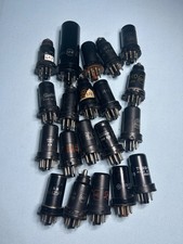 Metal Vacuum Tubes Lot Of 20 Some Look New, Most Look Old, Not Tested