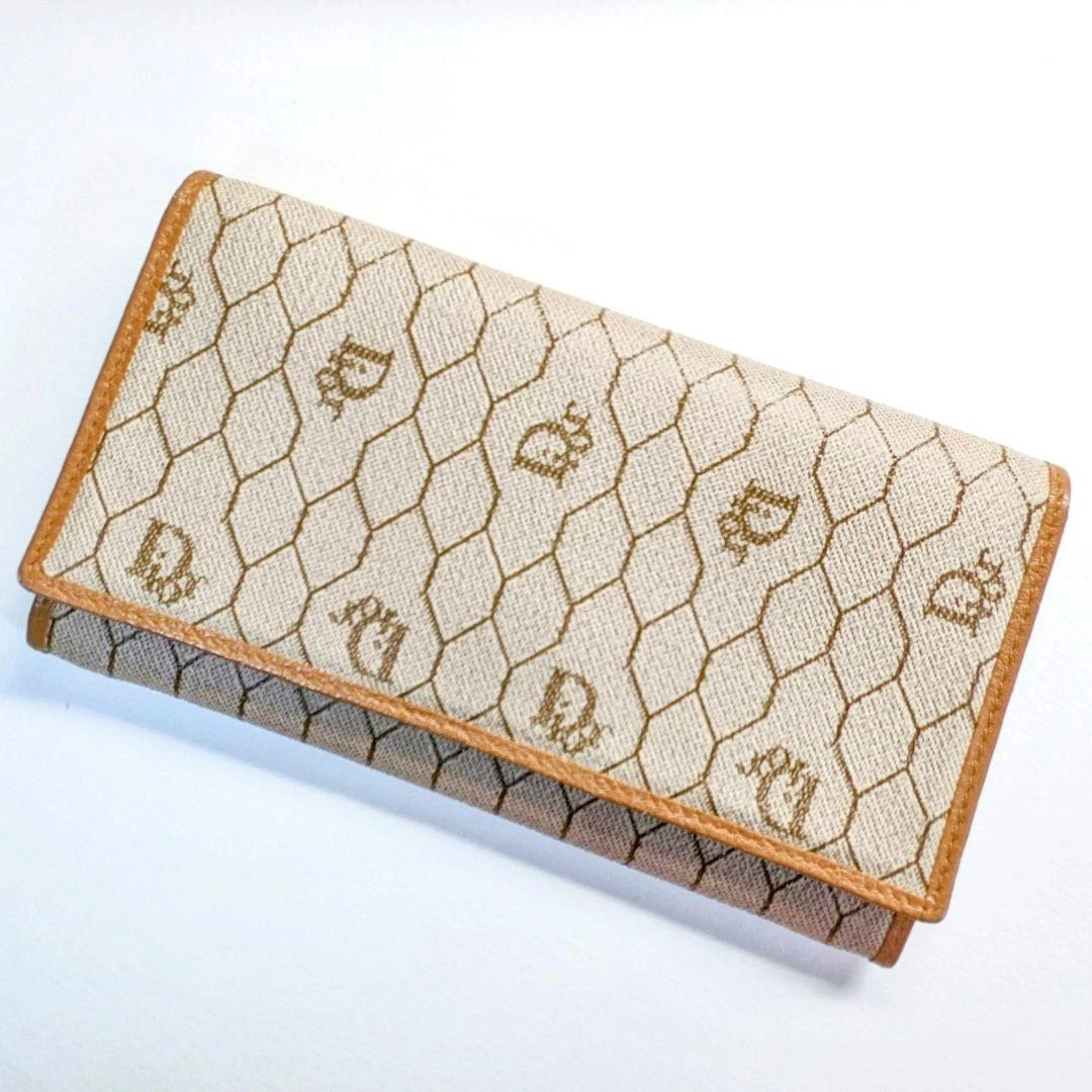 Portefeuille long Beauté Christian Dior motif nid d'abeille trotteur