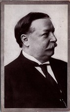 William Howard Taft Presidential Era Portrait Postcard RPPC Style