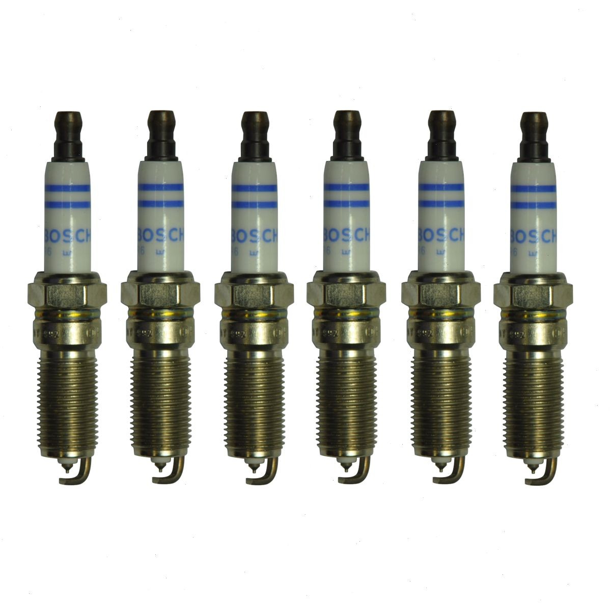 6 pc Bosch Double Platinum Spark Plugs for 1998-2005 Mercedes-Benz CLK320 lh