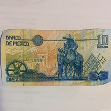 Mexico 10 Nuevos Pesos / Serie H Prefix Q, 1992 