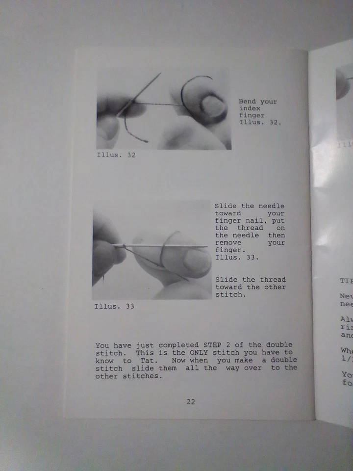 NUEVO LOTE DE 2 JUEGOS DE LIBROS DE ENCAJE DE AGUJAS 1 Y 2 AGUJAS E HILO BARBARA FOSTER CRAFT Foto 3 de 4
