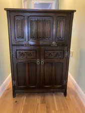 Old Charm Cocktail Cabinet complete with original coasters and swizzle sticks