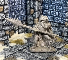 Vintage SKELETON WARRIOR w/ HALBERD Dungeon & Dragons metal undead RAFM OOP BQ25