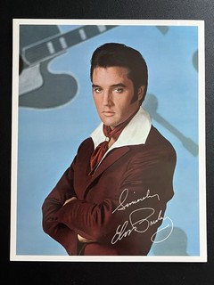 Elvis Flaming Star 1968 Singer Bonus Photo / Colonel Parker Office