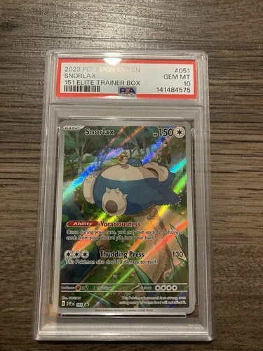 2023 Pokemon SVP EN PSA 10 Gem Mint Snorlax #051 Promo Elite Trainer Fresh Slab