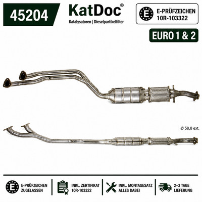   Katalysator BMW 3er E36 320i 323i Cabriolet Coupe Touring Euro 2