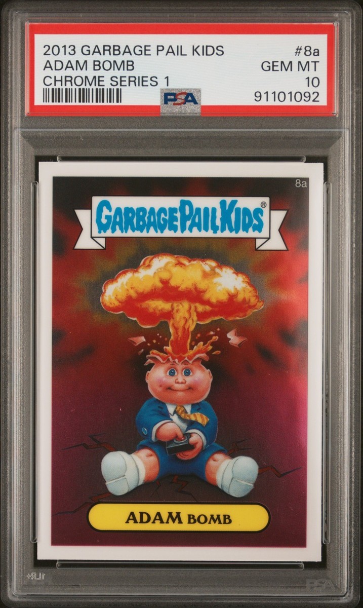 2013 Topps Garbage Pail Kids Chrome Series 1 ADAM BOMB 8a Card PSA