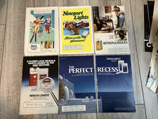 Lot of Cigarette Print Ads 1989 Kent Newport Lights Parliament Benson & Hedges
