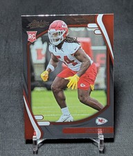 Nick Bolton Rookie RC 2021 Panini Absolute Football Card #162 Kansas City Chiefs. rookie card picture