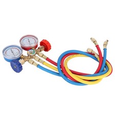 Refrigerant Air Conditioning Tools AC Diagnostic Manifold Gauge Set W/ Hose&