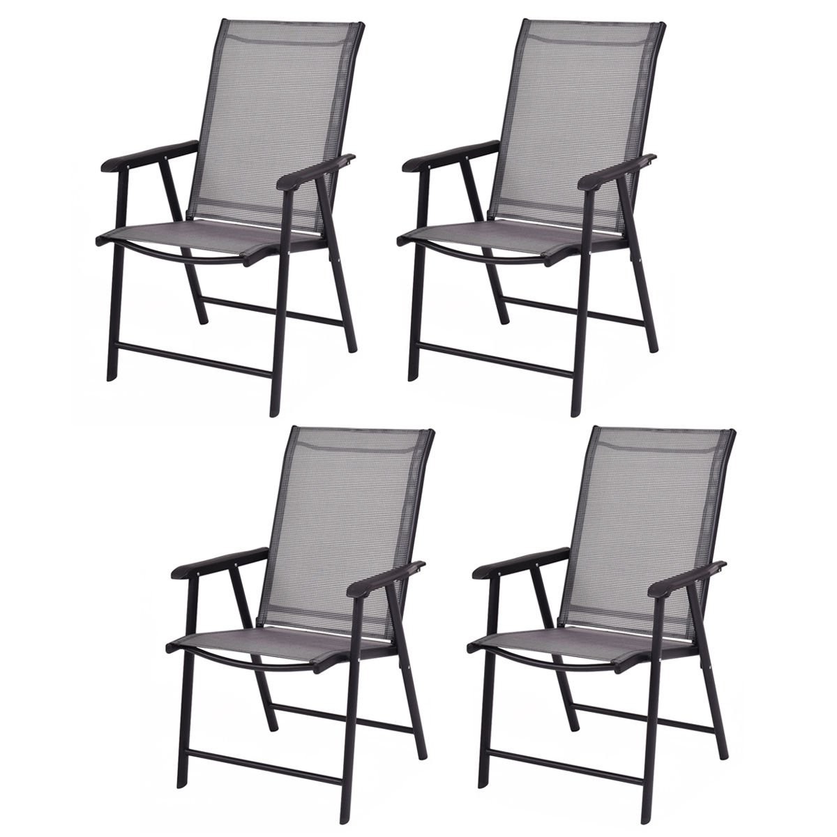 S Set Of 4 - Model Op3097 Grey Metal Frame
