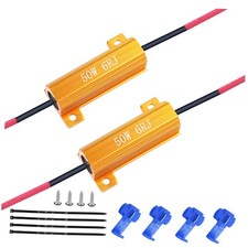 50W 60hm Load Resistors for LED Turn Signal Bulb Anty Hyper Flash,LED