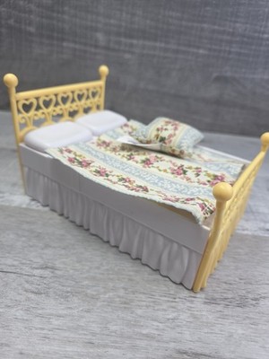 Caring Corners Dollhouse PARENTS BED Double 2007 Learning Curve b270