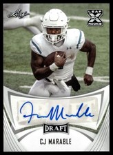 2021 Leaf Draft Autographs CJ Marable Auto Coastal Carolina Chanticleers #BA-CJM