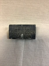 Vintage Original DETEX Watchclock Station with Key