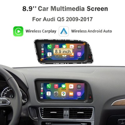8.9'' Wireless Carplay Autoradio For Audi Q5 SQ5 MMI 3G Radio Stereo Multimedia