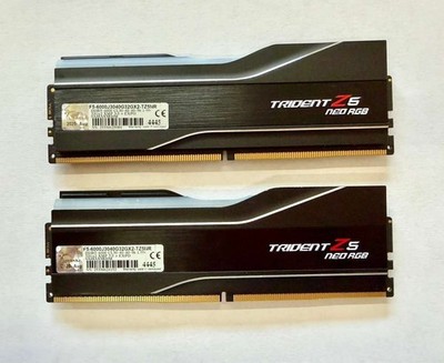 G.SKILL Trident Z5 Neo RGB 64GB (2x32GB) DDR5 6000MT/s CL30 AMD EXPO RAM