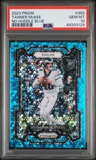 2023 Panini Prizm Tanner Mckee #383 No Huddle Blue PSA 10 /95