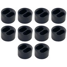 Pack Of 10 x Cable Gland Insert Black M25 For 2 Flat 2.5mm 2.5 - 4mm T+E Wiska