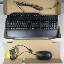 Dell USB keyboard KB522 Business Media Intergraded USB keyboard Black With Mouse