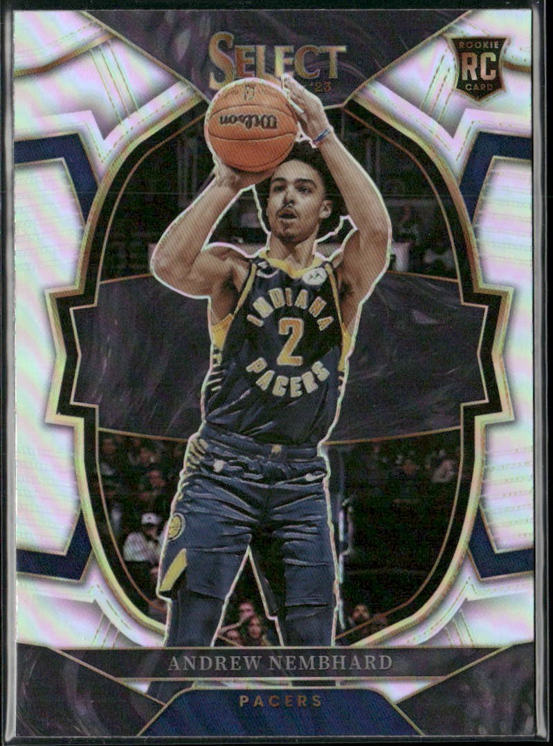 2022-23 Panini Select Concourse #77 Andrew Nembhard Silver Prizm Pacers RC
