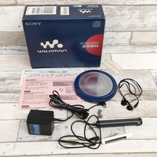 Sony CD Walkman D-EJ855 Blue Portable Cd Player Used w/BOX from JAPAN