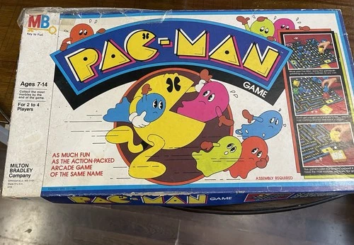 VINTAGE 1980 Milton Bradley Pac-Man Board Game - Complete