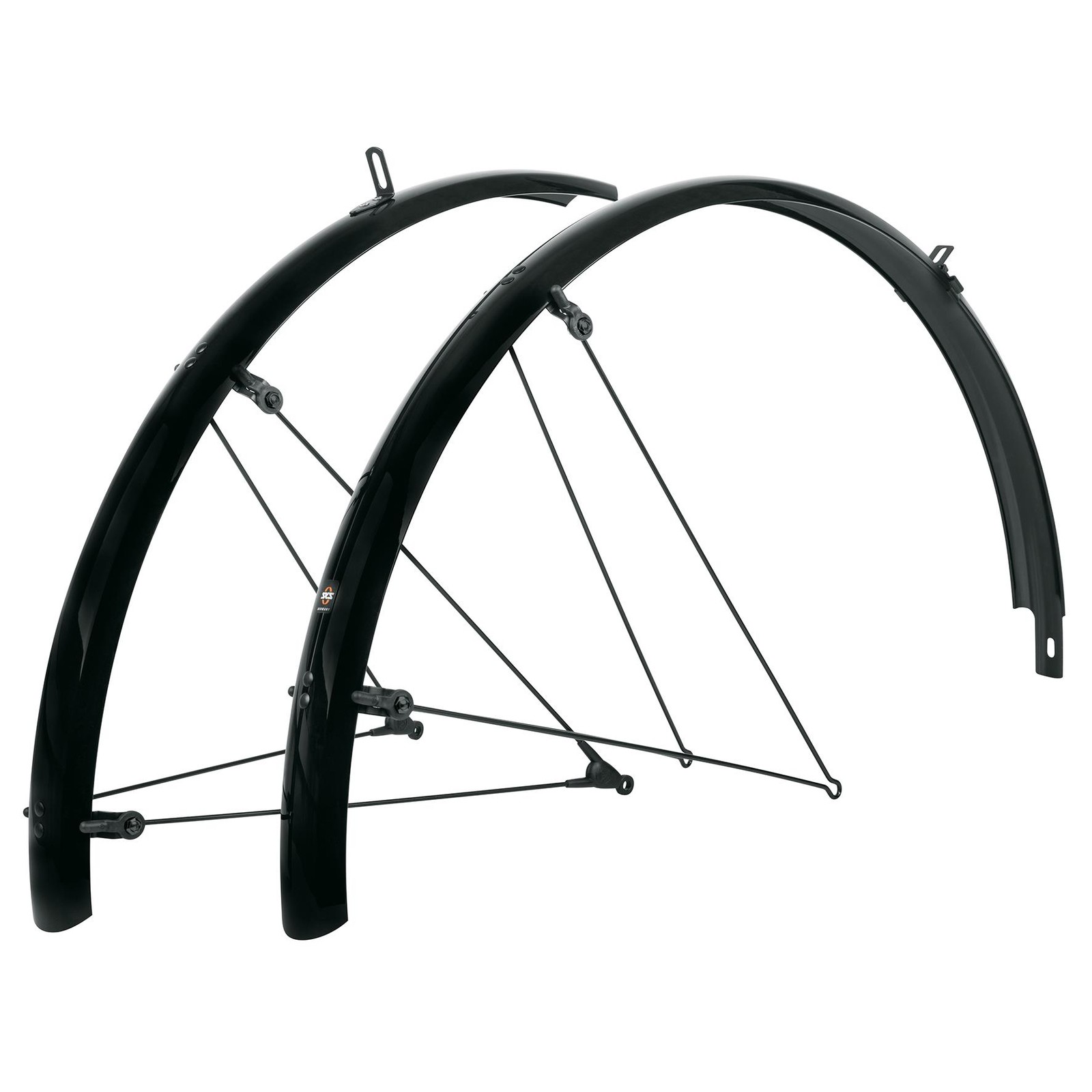 SKS BLUEMELS 26"", 53 MM MUDGUARD SET - BLACK