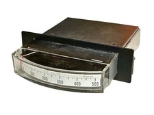 Simpson 1622 Cat 18011 Edgewise Panel Meter 0-500V DC Voltmeter NOS