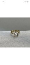 Einzelner Creolen echter 9 kt Gelbgold Solitär cz Knorpel NUR 5 MM -
