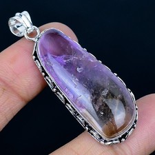 925 Silver Overlay Ametrine Gemstone Pendant Jewelry Gift 2.25"