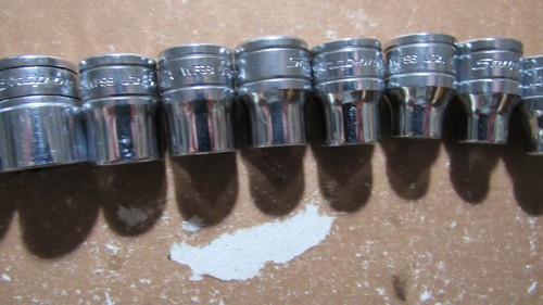 Excelente juego de enchufes poco profundos estándar británico de 12 piezas a presión de 3/8" - Imagen 5 de 10