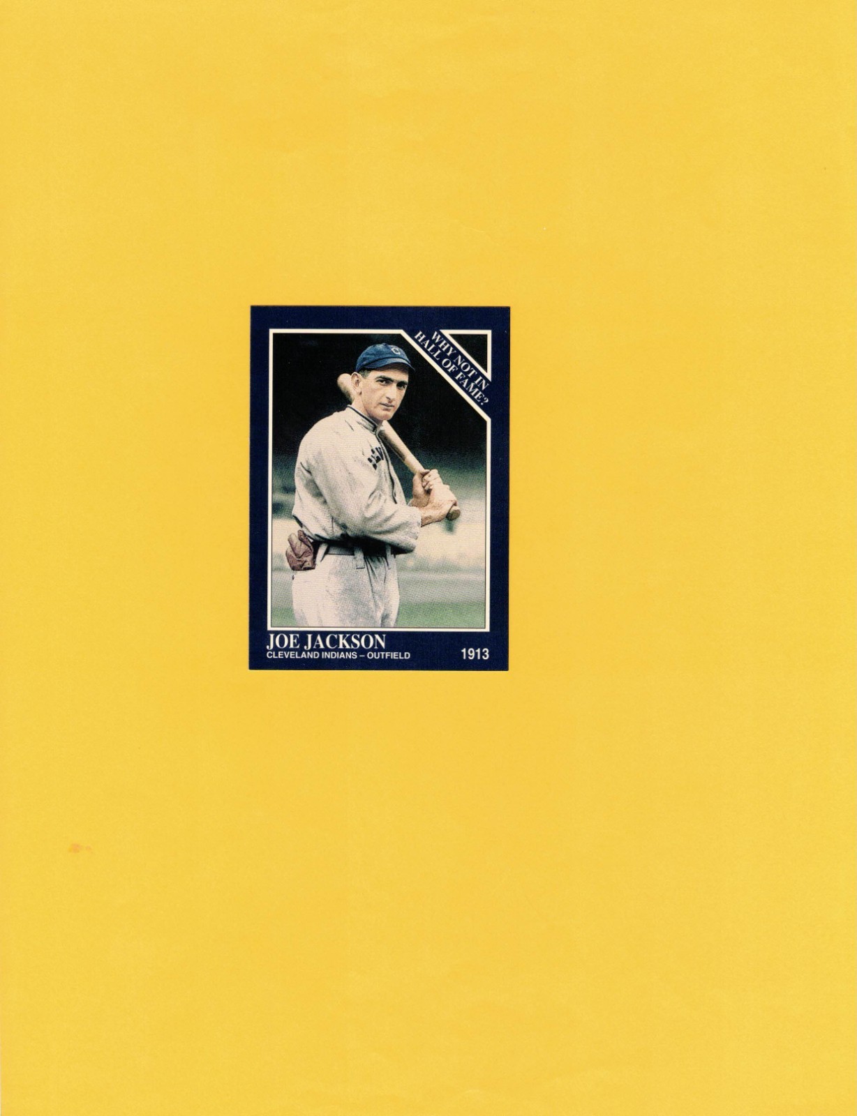 1992 Conlon Collection #14 Joe Jackson "Colorized 13th National" Promo!