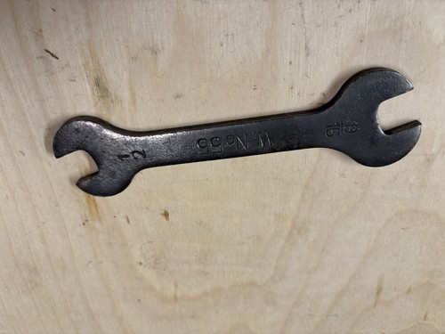 Vintage Wakefield W No. 55 Double Open End Wrench. 1/2” X 9/16”. Made in the USA - 第 2/3 張圖片