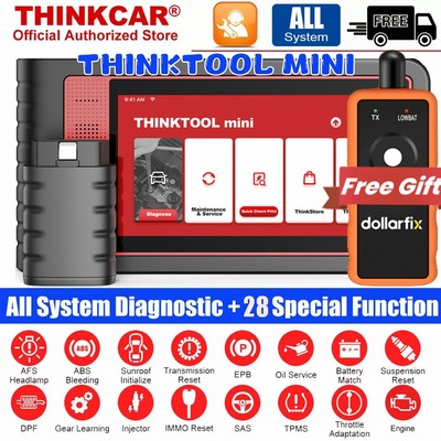 2025 Thinktool Mini Bi-directional OBD2 Scanner Car Diagnostic Tool Full System 