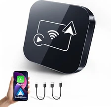 Plug and Play Black Wireless CarPlay AI box Android Auto WIFI Adapter Converter