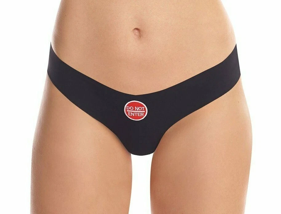RAW CUT COMMANDO TANGA PANTY NO ENTRAR APLIQUE M/L NEGRO NUEVO CON ETIQUETAS Foto 2 de 4