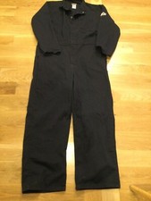 Bulwark Protective Apparel Men 48 RG Flame Resistant Black Overall Workwear CAT2