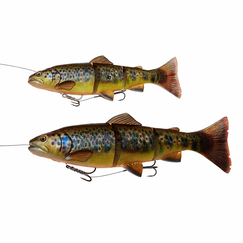 Savage Gear 4D LINE THRU TROUT naturgetreuer Super-Hechtköder 15 20 25cm Gummi - Bild 4 von 4