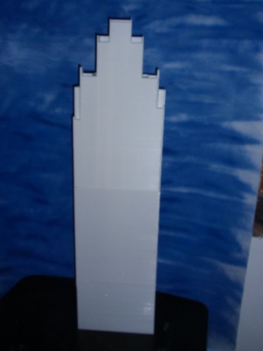HO SCALE HALF OF A SKYSCRAPER BASED OFF THE PENOBSCOT BUILDING Detroit, MI - Picture 4 of 7