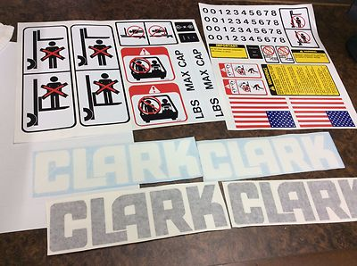 #ad #ad New Clark forklift decal kit with safety decals. $25.00