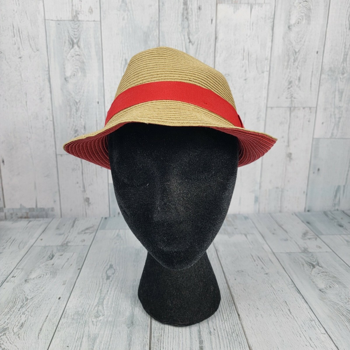 Excellent Vintage Daniele Meucci Paper Straw Hat Beige Italy  display picture 2