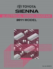 2011 Toyota Sienna Wiring Diagrams Schematics Layout Factory OEM