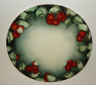 JPL Jean Pouyat Limoges France Signed Hand Painted Cherries Plate