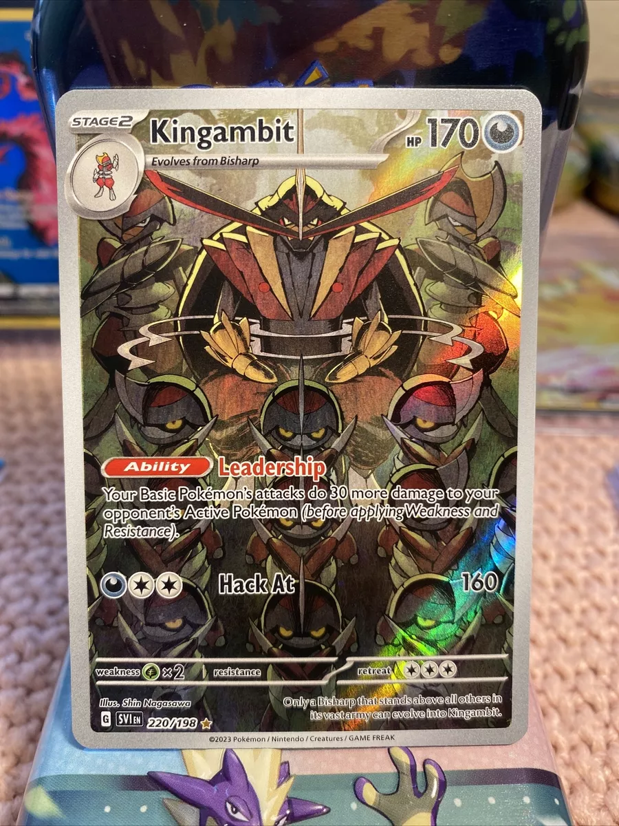 Mavin  KINGAMBIT 220/198 SCARLET AND VIOLET Pokémon TCG - FULL ART -  SECRET RARE-NM