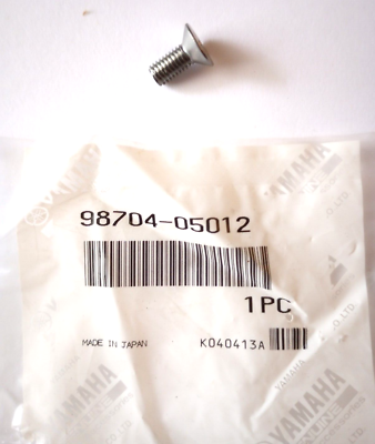 シール Yamaha XVS650, XVS1100, XVZ1300 Flat Head Screw NOS 98704-05012 (L