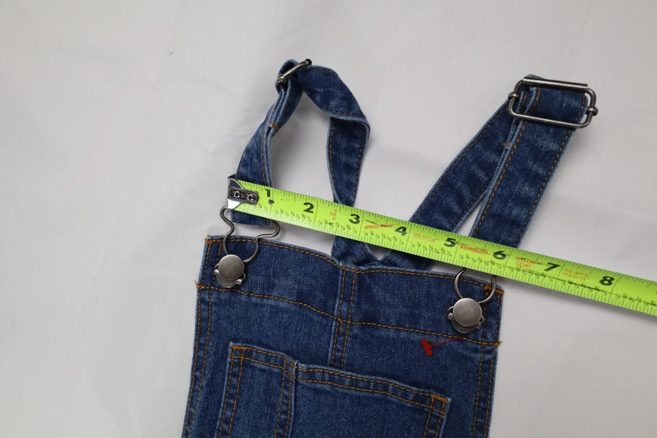 Baberos sin mangas de jean azul vaquero Crazy 8 niñas jóvenes talla 10 Foto 2 de 4